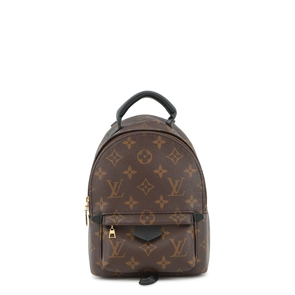 Louis Vuitton Backpack Monogram Palm Spring Mini Noir Black