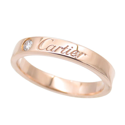 Cartier C de Cartier Wedding Ring Pink Gold 18k Diamond