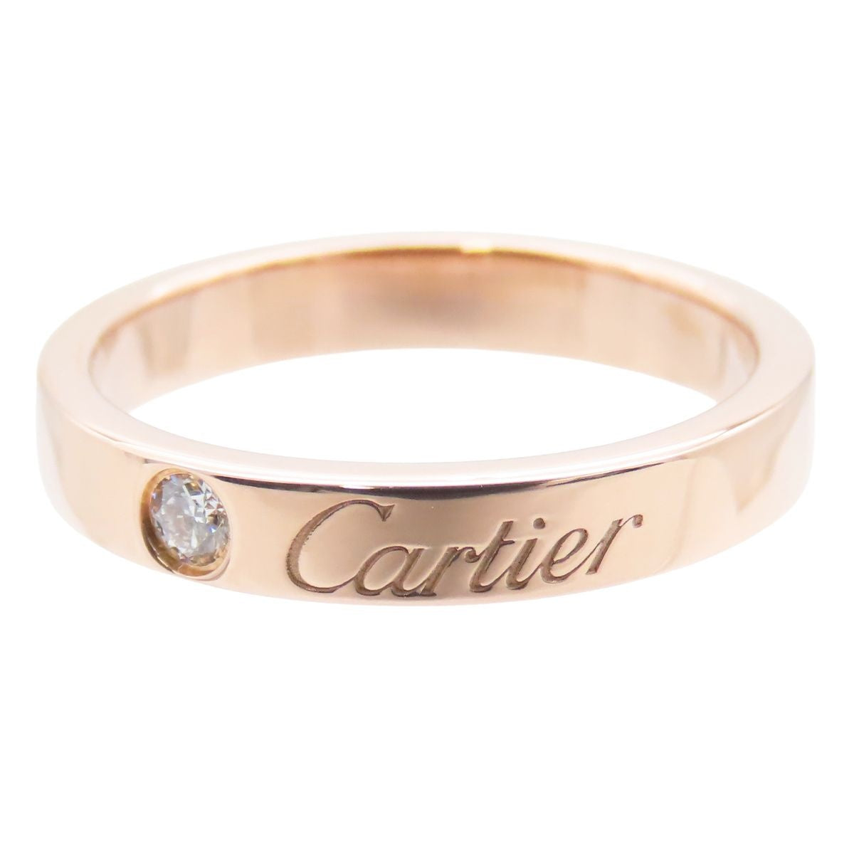 Cartier C de Cartier Wedding Ring Pink Gold 18k Diamond — view 2