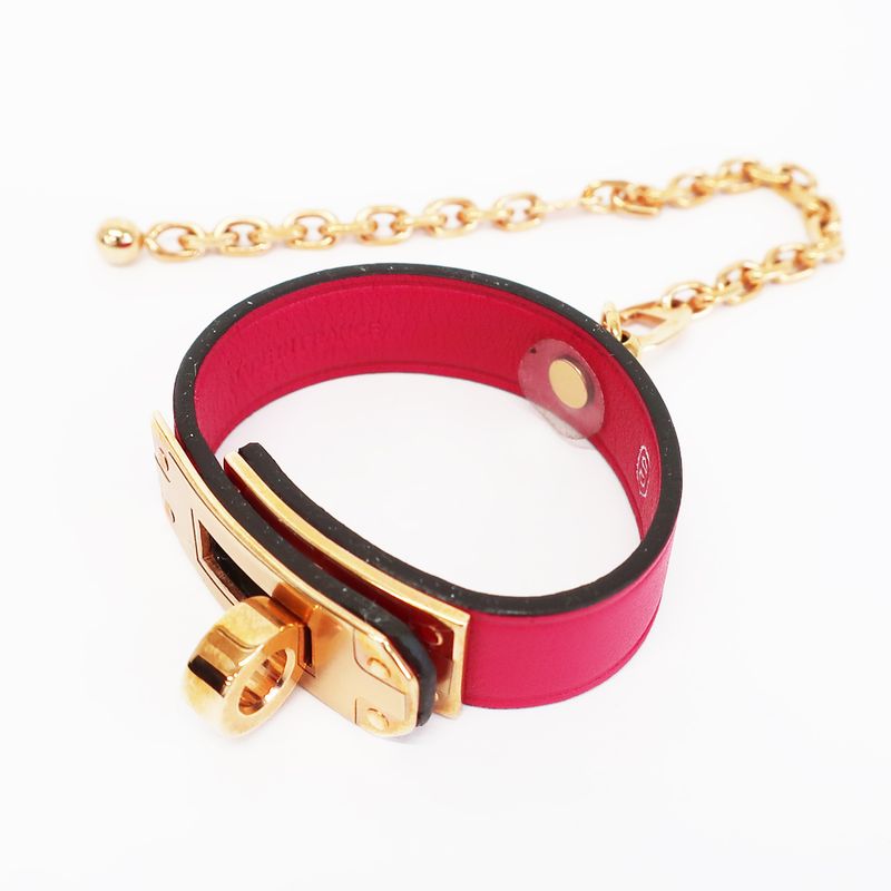 Hermes Glove Holder Kelly Rose Pink Gold Hardware Swift Accessories