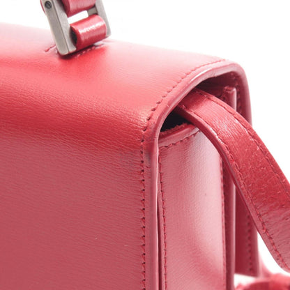 Saint Laurent Paris Shoulder Bag Belle Chasse Red Leather — view 11