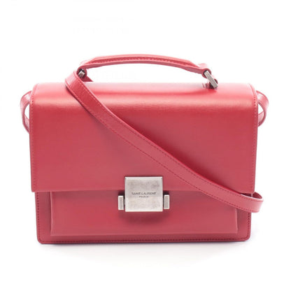 Saint Laurent Paris Shoulder Bag Belle Chasse Red Leather