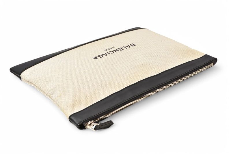 Balenciaga Clutch Bag Second Bag Balenciaga NAVY CLIP Navy Clip Pouch Canvas