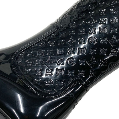 Louis Vuitton Drops Line Boots Long Boots Rain Boots Shoes Monogram Rubber Black