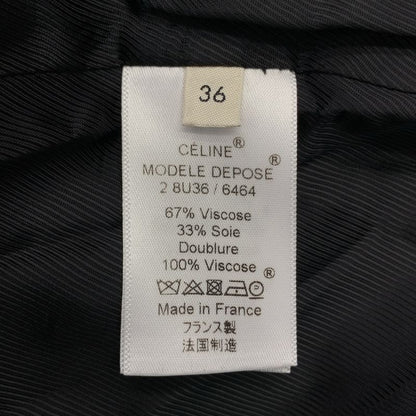 Celine - Phoebe Period Silk Blend Trench Coat - 36 - Navy - Women's
