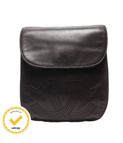 Chanel Backpack Lambskin Silver CC Logo