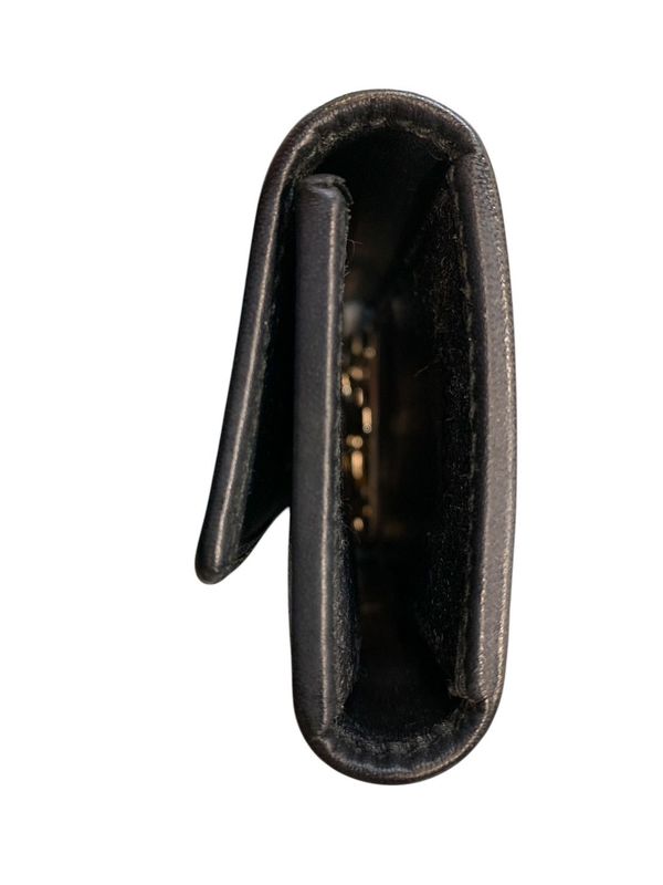 1991bvlgari Key Case 6-Stacks Weekend Silver Hardware Gray Pre-Owned