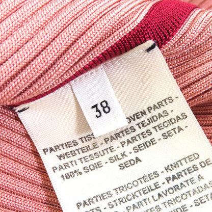 Hermes 22AW 2h2830dz Planche D Etvde Silk Scarf Ribbed Knit Long Skirt Pinkish