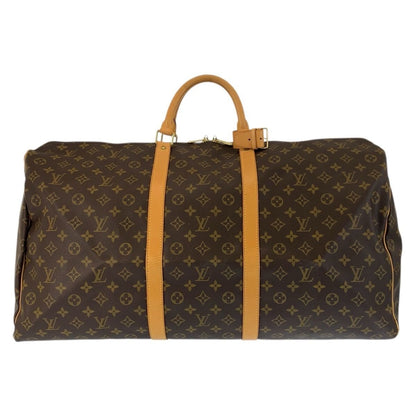 Louis Vuitton Monogram Keepall 60 Brown Gold Boston Bag