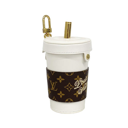 Louis Vuitton Key Holder Charm LV Cup White Brown — view 2