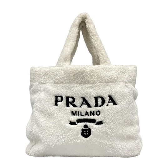 Prada Tote Terry White Black