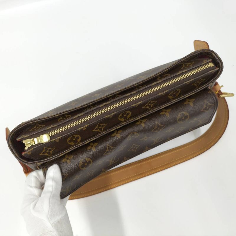 Louis Vuitton Vivacite GM Handbag Monogram Brown M51163