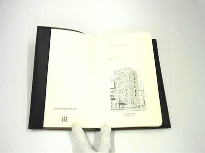 Bottega Veneta Intrecciato Leather Notebook Stationery Black Fl9564