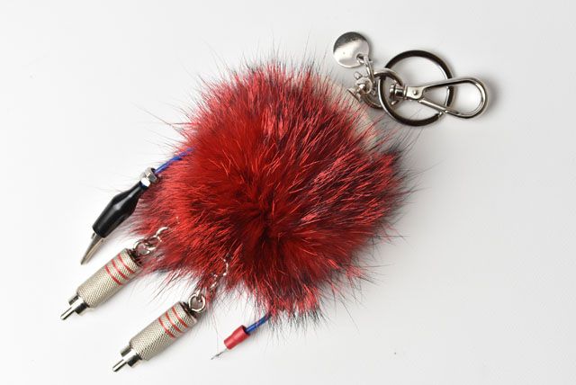 Unused Prada Key Ring Key Holder Key Trick Robot Red Multi