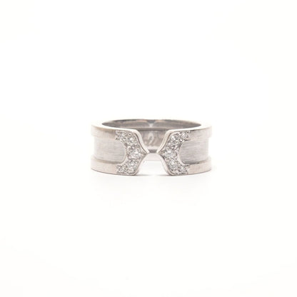 Cartier Ring Pave Diamond C2 750 White Gold JP