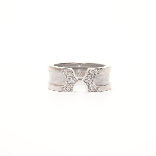 Cartier Ring Pave Diamond C2 750 White Gold JP