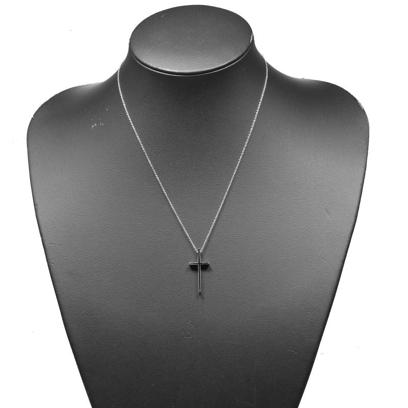 Tiffany & Co Metro Cross 18kwhite Gold Ladies 5.5g Necklace