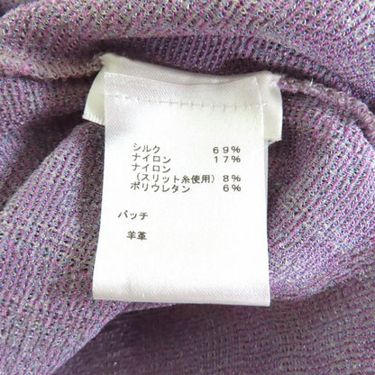 Louis Vuitton Fhkl56snw Silk Blend Leather With Logo Patch Lame Checked High