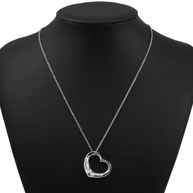 Tiffany & Co Open Heart Elsa Peretti 925 Silver Ladies 9.9g Necklace
