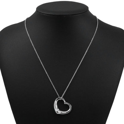 Tiffany & Co Open Heart Elsa Peretti 925 Silver Ladies 9.9g Necklace