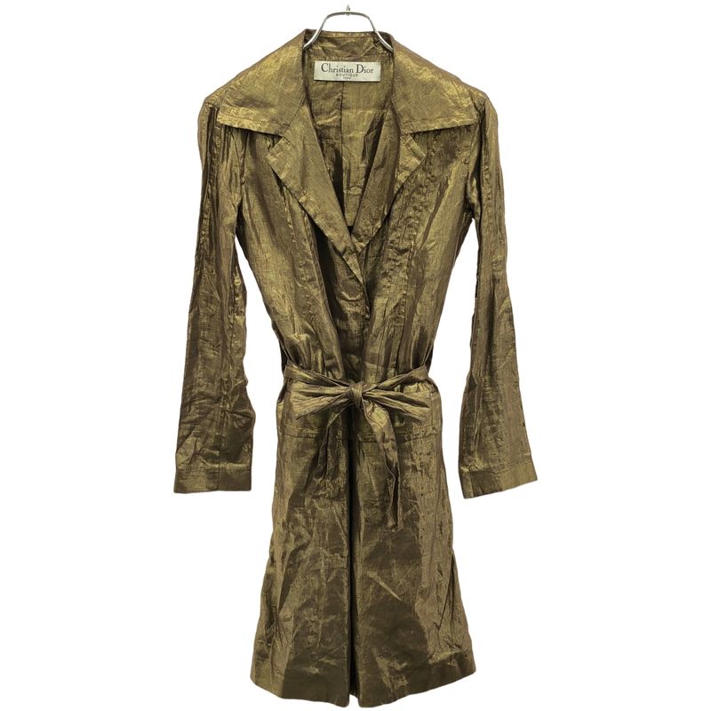 Christian Dior Shiny Linen Coat 7c12088070 Gold F38