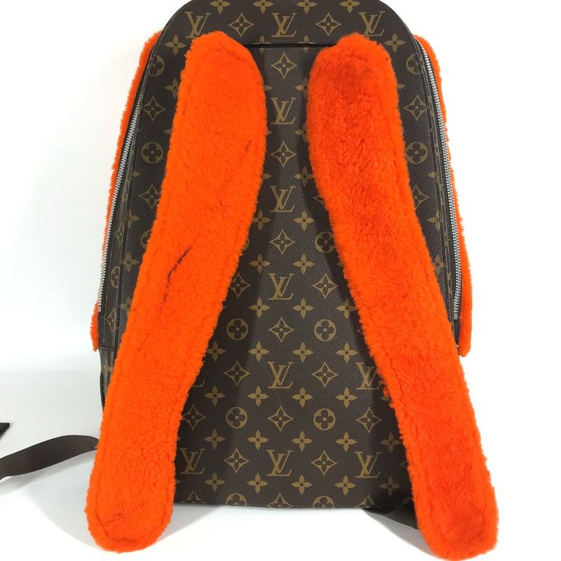 Louis Vuitton Backpack Sac Celebrating Backpack M40277 Fur Orange