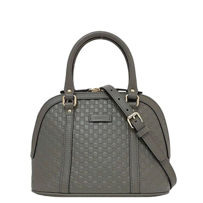 Gucci 2 way Bag Grey Micro Stripe