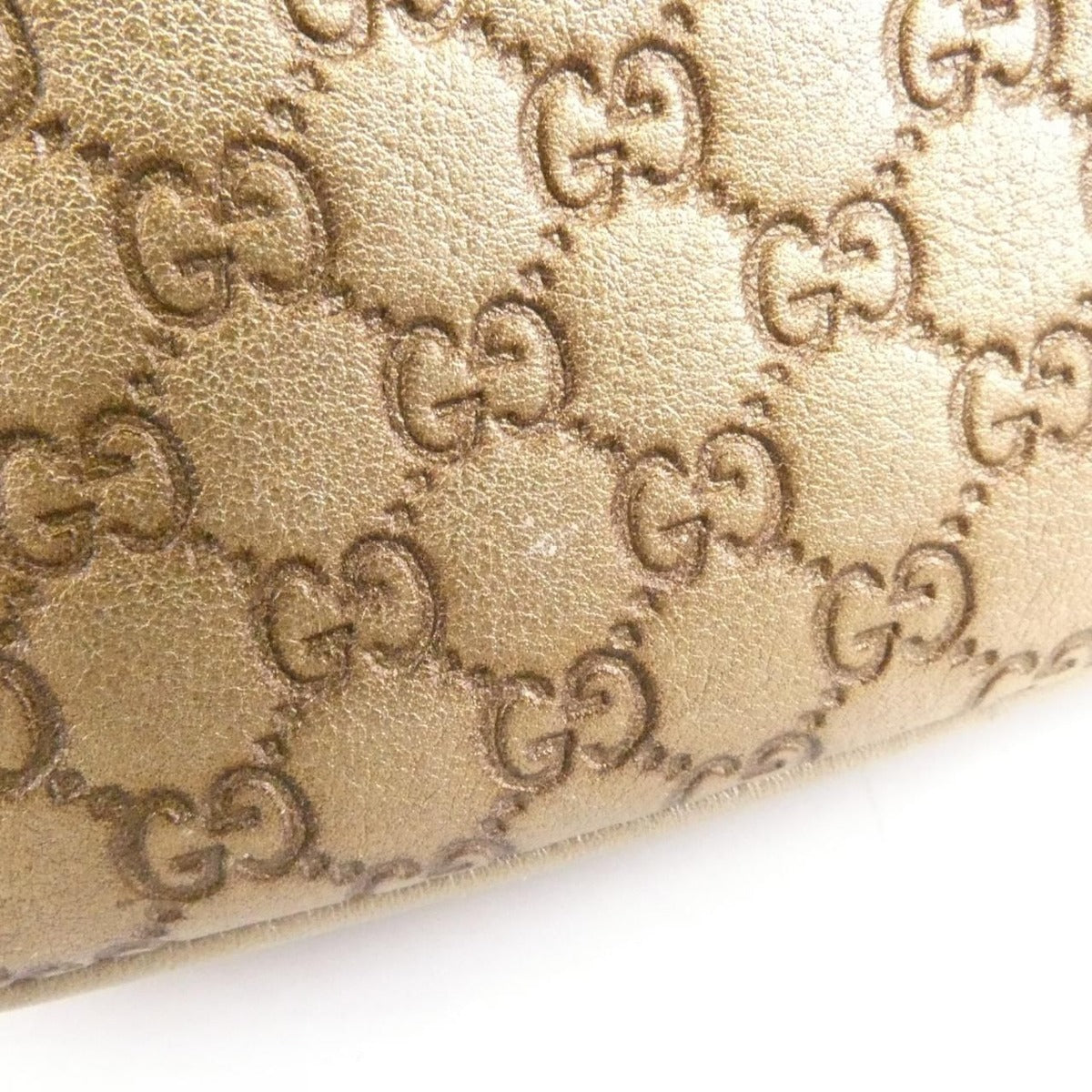 Gucci Shoulder Bag Leather Gold — view 3