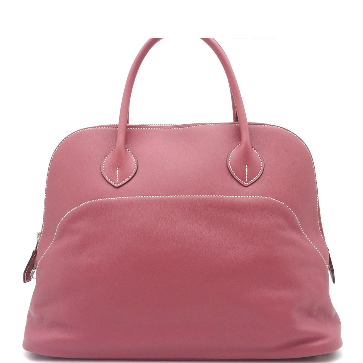 Hermes Bolide Rosewood Silver Sikkim Handbag