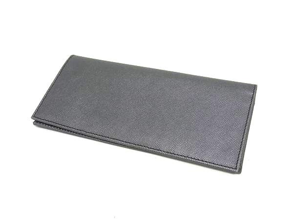 Prada 2m0836 Saffiano Leather Foldable Long Wallet Billfold Coin Purse Ladies