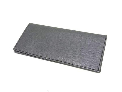 Prada 2m0836 Saffiano Leather Foldable Long Wallet Billfold Coin Purse Ladies