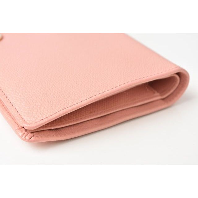 Chanel Wallet Long Coco Mark Button Motif Leather Rose — view 4