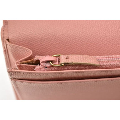 Chanel Wallet Long Coco Mark Button Motif Leather Rose — view 8