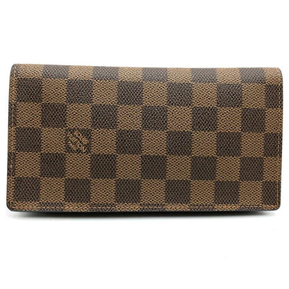 Louis Vuitton Porte Cult Cles Di N60825 Wallet Damier Brown Long Wallet Ladies