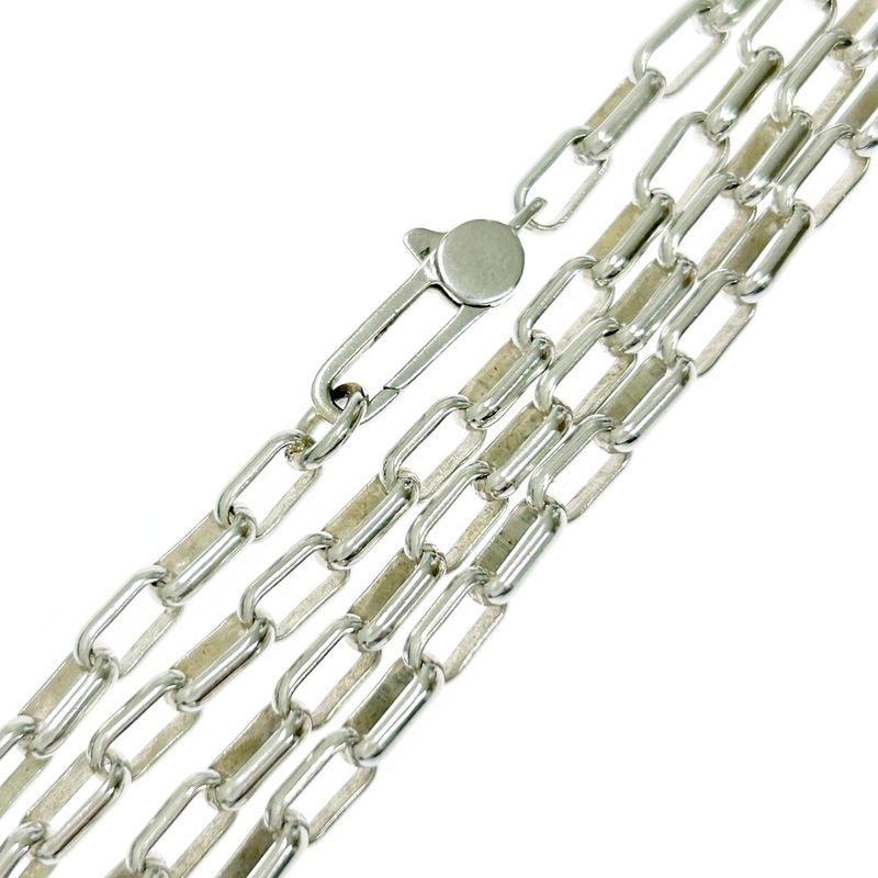 Gucci Silver Interlocking G Necklace 22.0g 925 Engraved 354280 Necklace