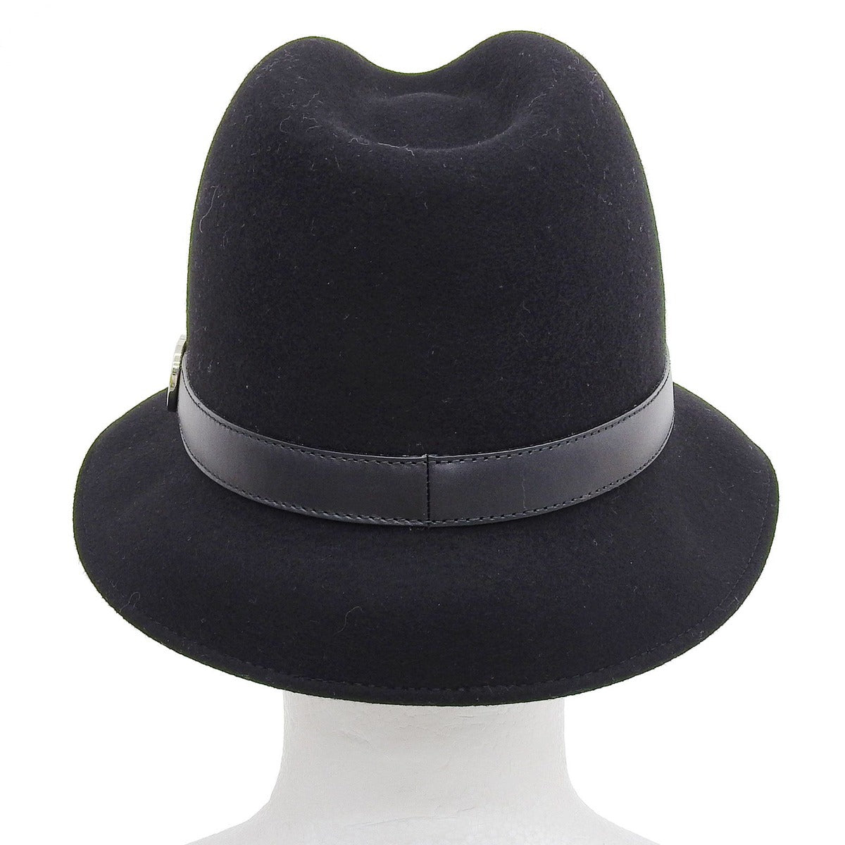 Gucci Wool Leather with Interlocking Felt Hat — view 4