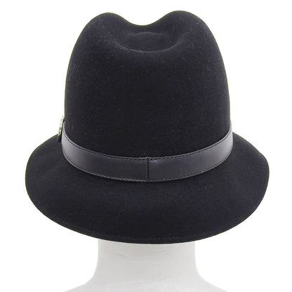 Gucci Wool Leather with Interlocking Felt Hat — view 4