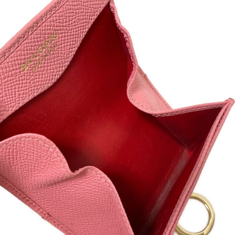 Bvlgari Coin Case Bvlgari Pink Leather