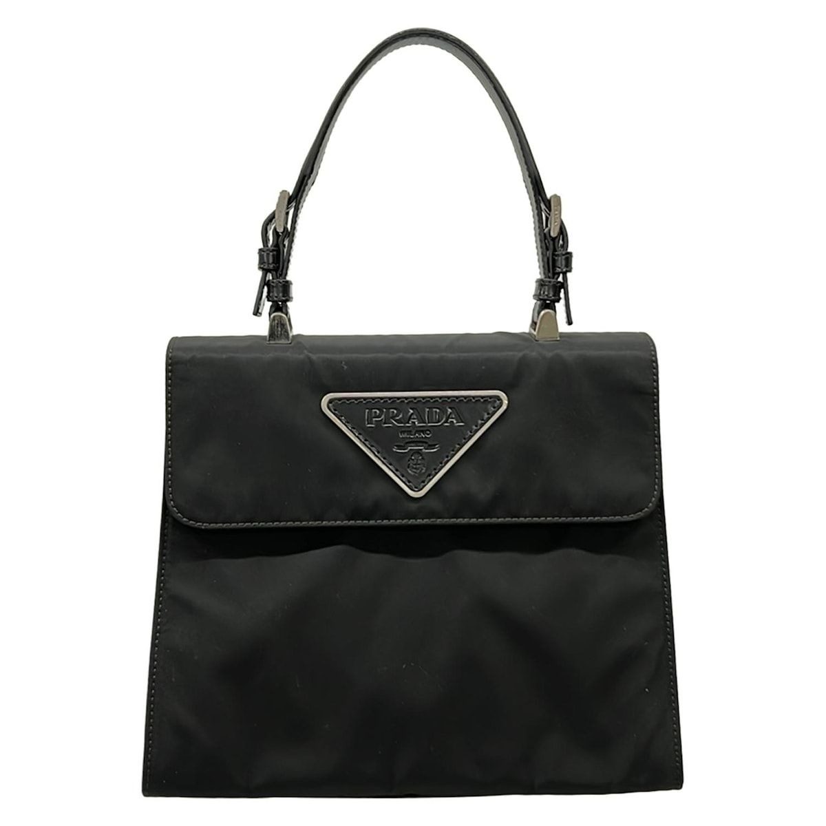 Prada Handbag Black Leather