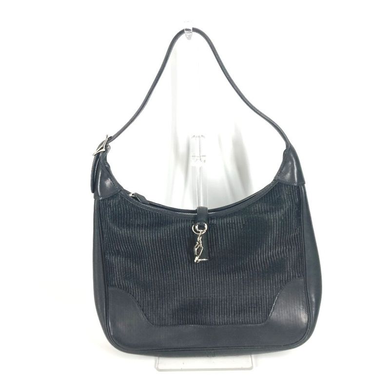 Hermes Shoulder Bag Trim 31 Trim 31 Straw Black