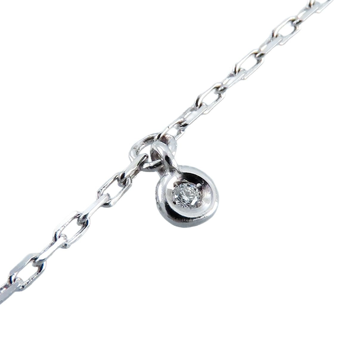 Gucci GG Running Necklace White Gold 18k Diamond Double G Pendant — view 5