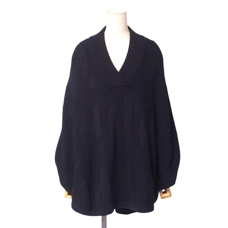 Hermes Knit Size 34 Pullover Poncho Cape