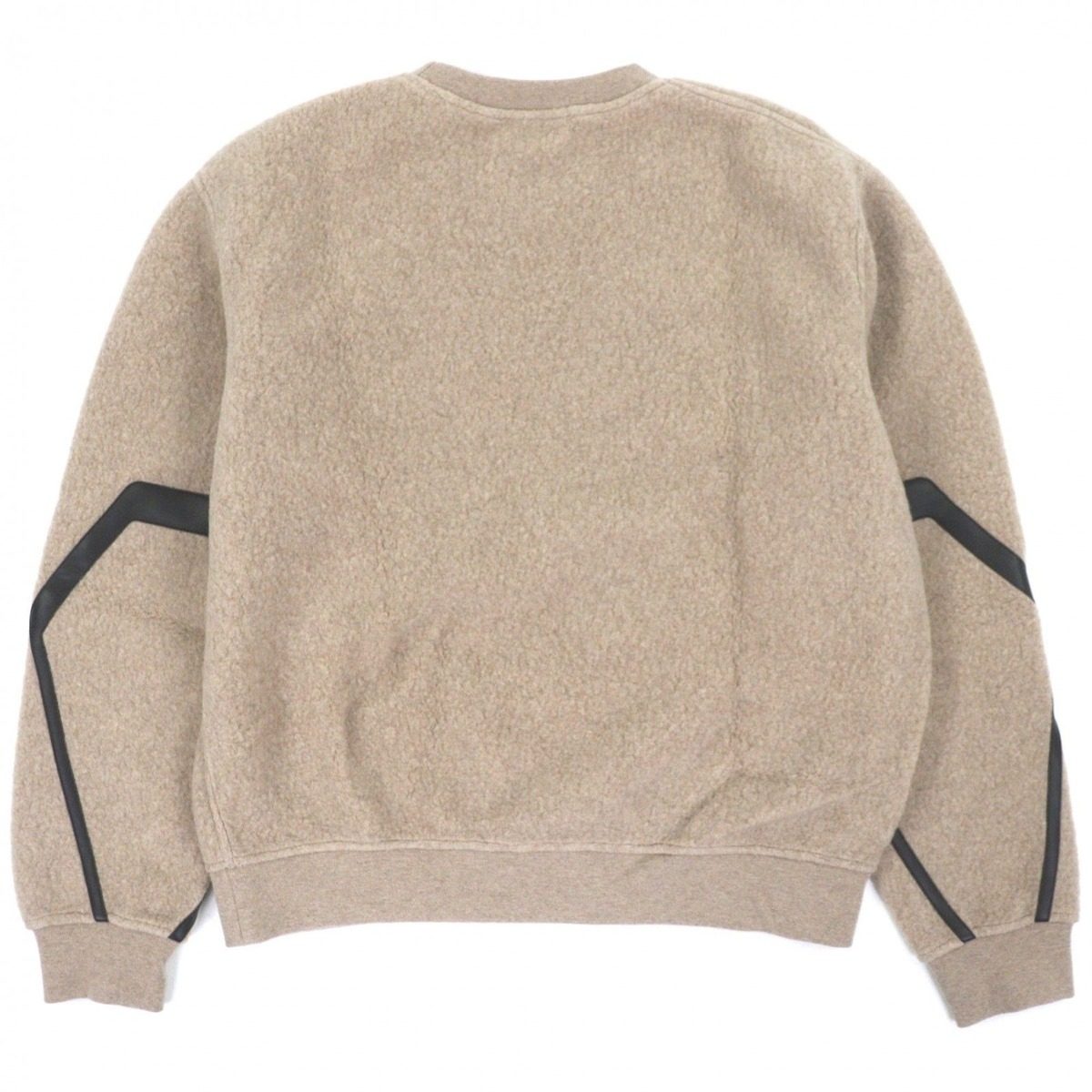 Hermes Wool Cashmere Lamb Crew Neck Pullover Sweatshirt Beige — view 3