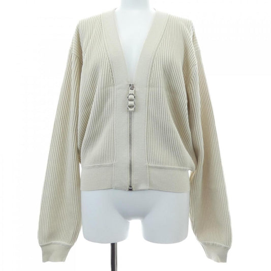Hermes Zippe Avec Mors a Jouet Cardigan Beige Color