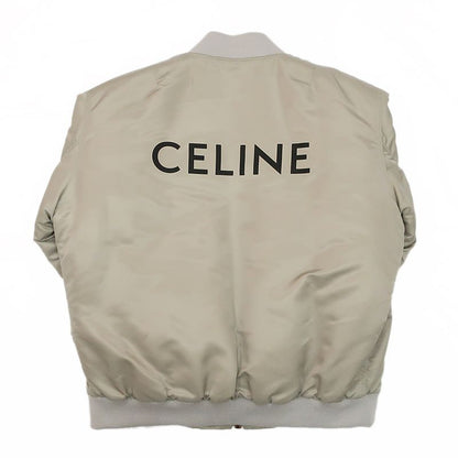 Celine Bomba Jacket Light Gray Beige 54 Nylon Apparel Clothing