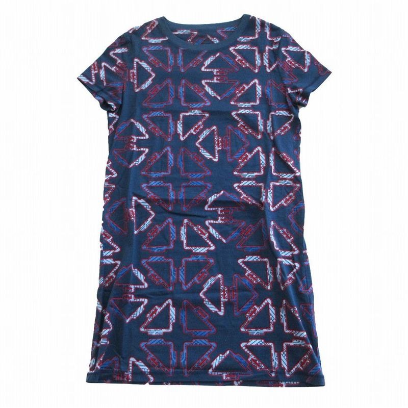 Hermes 22 SS Jersey Cotton Tattersall Print Tatersales Dress Short Sleeves Mini