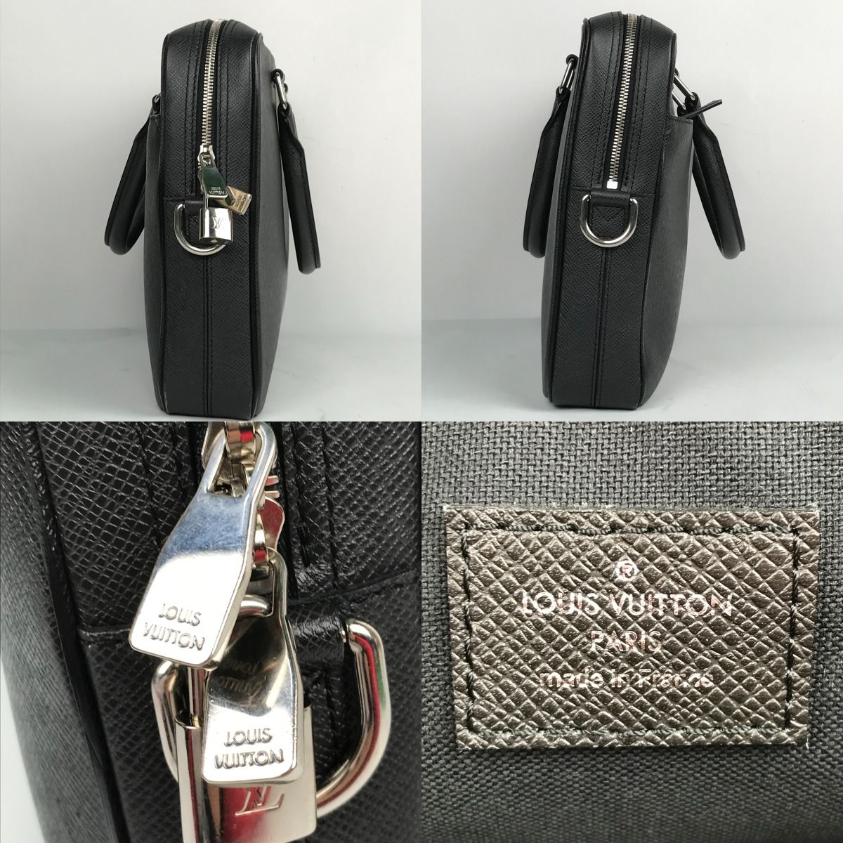 Louis Vuitton Taiga Pdb PM Ardoise Porte Document Business Business Bag