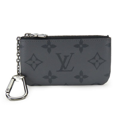 Louis Vuitton Coin Case Pochette Cles M80905 Monogram Eclipse Gray Black Silver