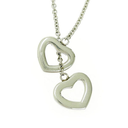 Tiffany & Co Silver Heart Link Lariat Necklace 8.6g 925 Engraved 463787 Necklace