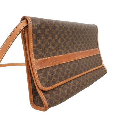 Celine Shoulder Bag Macadam Brown Gold — view 2